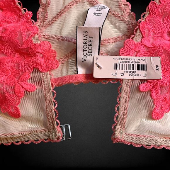 NWT Victoria Secret's Small Dream Angels Cups Lace Floral B-C Cup - Picture 12 of 13
